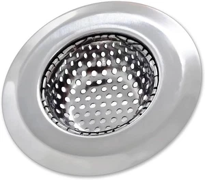 Colador de drenaje de bañera - Recogedor de pelo de 2,79 pulgadas, acero inoxidable plateado - Imagen 1 de 8