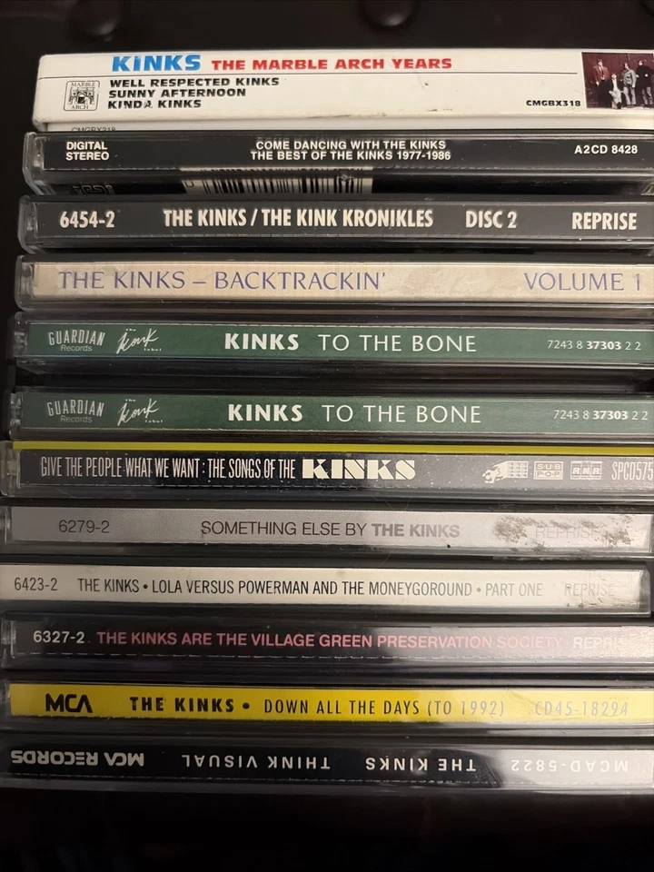 The Kinks 11 CD Lot Think Visual Village Green Kronikles Backtracking Lola Rare Foto 1 de 1
