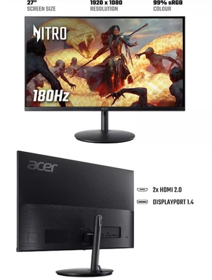 Acer Nitro XF270M3 27in 180Hz FHD Gaming Monitor - Image 1 of 4