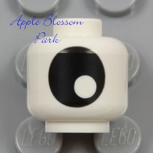 NEW Lego Cyclops Eye WHITE MINIFIG HEAD - Halloween Evil Alien Monster Eyeball - Picture 1 of 3