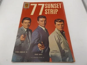 DELL COMIC - 77 SUNSET STRIP #1211 1961 THE CARNIVAL CAPER - COMPLETE BUT POOR - Imagen 1 de 3