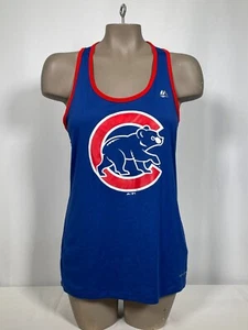 Camiseta sin mangas Chicago Cubs MLB Majestic azul espalda deportiva para mujer MEDIANA - Imagen 1 de 13