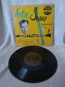Artie Shaw and his Orchestra, dance program. 10 inch Decca 33 1/3 LP - Picture 1 of 1