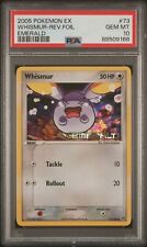 💎 Whismur 73/106 EX Emerald 2005 Pokémon Card - Psa 10 Gem Mint Stamped