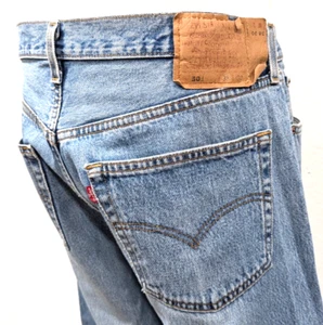 Jeans azules de colección LEVI'S 501 para hombre ~USADOS ~ EE. UU. 501-0193 marcado 38/30 real 36x30* - Imagen 1 de 12