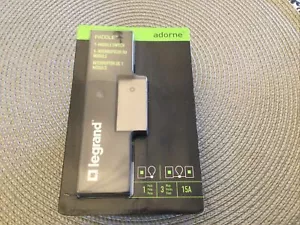 Legrand Adorne 15A 1 Module Paddle Switch ASPD1531M4 Magnesium - Picture 1 of 2