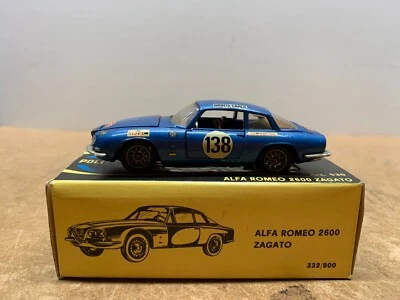 POLITOYS 530 ALFA ROMEO 2600 ZAGATO 1/43 EN BOITE ARC - Photo 1/4