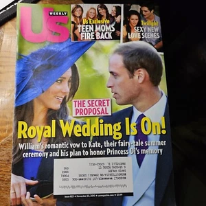 US Weekly Twilight Prince William Kate Middleton November 2010 Magazine - Imagen 1 de 6