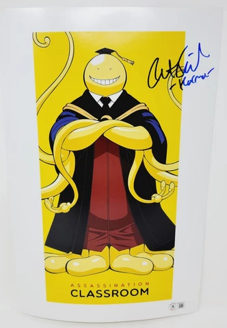 Karma Akabane signed Assassination Classroom 11x17 Poster Austin Tindle Cover