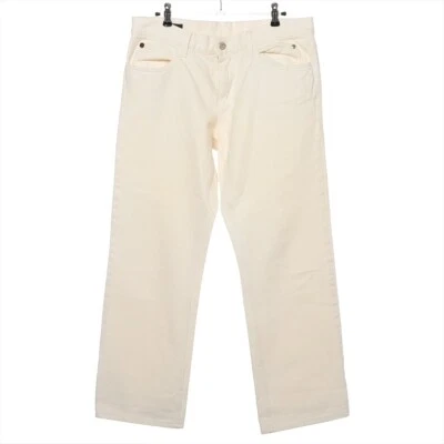 Autêntica calça jeans masculina de algodão GUCCI 2007 tamanho 50 branca como está - Imagem 1 de 4