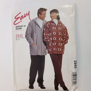 McCall's Easy Stitch 'n Save Pattern 2845 UC/FF  Unisex Jacket & Pants Size S-M - Picture 1 of 3