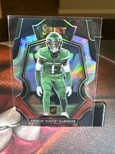 2022 Select AHMAD SAUCE GARDNER Black Red Prizm Die Cut Premier Level RC #177