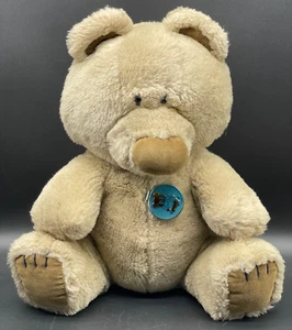 Dakin Teddybär große braune Nase kleine Augen 11 Zoll Stofftier Plüsch Made Korea 1985 - Bild 1 von 11