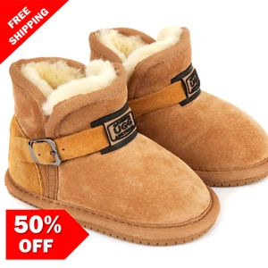 Originals Ugg Australia Sheepskin Boot - Slipper Baby Toddler Walker Boy Girl - Picture 1 of 8