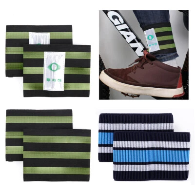 1 Pair Reflective Safety Bicycle Bind Trousers Pants Band Leg Strap Pant Clip - Image 1 of 4