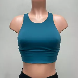 Lululemon Womens Capture Blue Stretch Medium Support Wunder Train Longline Bra 6 - Picture 1 of 9