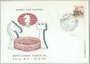 77794 - YUGOSLAVIA - Historia Postal - CUBIERTA ESPECIAL 1975 - Ajedrez - Imagen 1 de 1