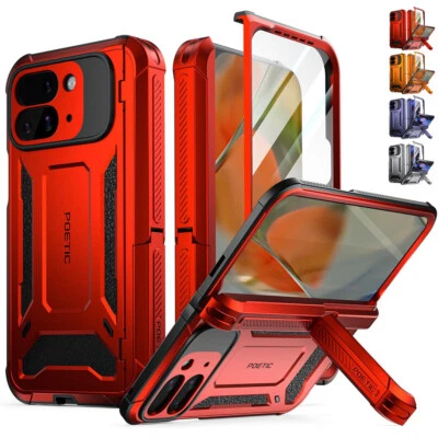 For Google Pixel 9 Pro Fold 5G Case With Kickstand Built-in Screen Rugged Cover - Image 1 of 4