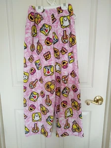 Girl's 'Made with love and Kisses' Super Soft Emoji Pajama Pants Size 10-12 - Picture 1 of 1