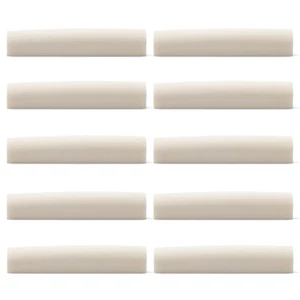 10 PIEZAS Material de silla de montar de hueso en blanco Tuerca sin ranurar 43x6x9 mm para guitarra bajo - Imagen 1 de 8