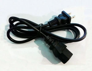 AC Charger Power Supply Cord EU UK AU US Plug 3 Prong Wire Length 1.7M 5.6Ft - Afbeelding 1 van 15