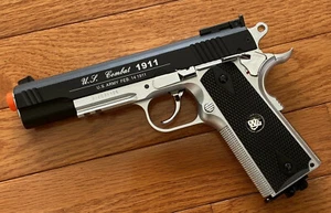 500 FPS WG AIRSOFT FULL METAL M1911 GAS CO2 HAND GUN SHOOT 6mm BB - Picture 1 of 3