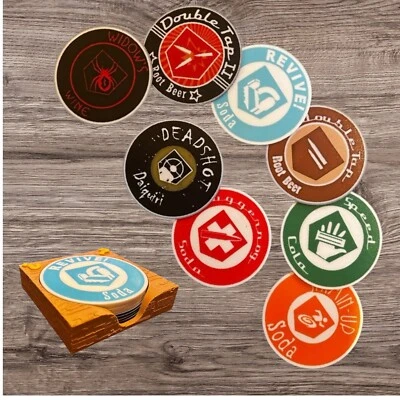 Call Of Duty Zombies Perks Coaster Set Of 4 With Box