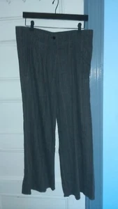 ELEMENTE CLEMENTE Size PL Gray wool plaid TROUSERS PANTS  27"L unworn $275  - Picture 1 of 12