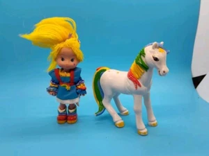 Vintage 1983 Rainbow Brite Doll & Plastic Starlite Pony Horse Hallmark 4" - Picture 1 of 20