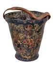 LATE 18TH CENTURY GEORGE III LEATHER HAND PAINTED FIRE BUCKET