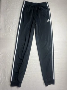 Kid's Adidas Size (14/16) Large Black Joggers Striped Pants - Picture 1 of 9