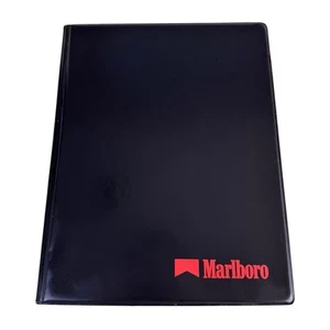 Vintage Marlboro Cigarettes Black Portfolio Weekly Planner Vinyl Promo - Picture 1 of 4