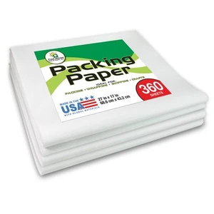 Packing Paper Sheets for Moving - 360 Sheets of Newsprint Paper - Must Have i... - Picture 1 of 7