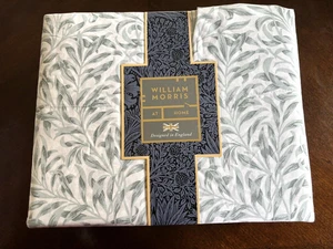 Juego de sábanas William MORRIS & CO. KING hojas de salvia sauce 100 % algodón - Imagen 1 de 5
