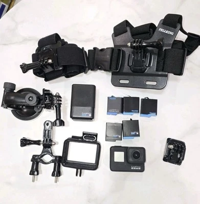 GoPro Hero 7 With Extra Batteries And Accessories - Image 1 of 4