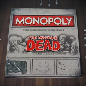 Monopoly The Walking Dead Survival Edition Board Game COMPLETE 2013 Zombies - Picture 1 of 23