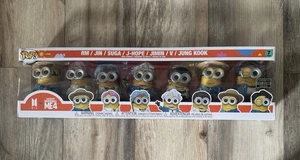 Despicable Me 4 Minions x BTS Edición Limitada Funko Pop! Paquete de 7 - ¡NUEVO!! - Imagen 1 de 6