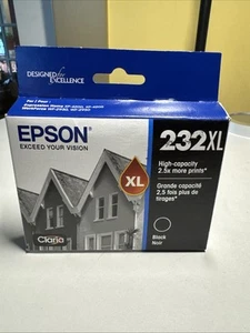 Genuine Epson 232XL Black Noir Claria Ink - Exp: 02/2028 - Picture 1 of 3