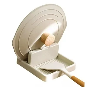 (1) Spoon Rest with Lid Holder for Stove Top, Utensil Rest for Kitchen Counter - Picture 1 of 7