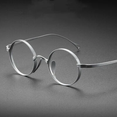 Monturas de gafas redondas retro hechas a mano gafas japonesas de titanio marcos de gafas Foto 1 de 4