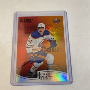 2021-22 UD ALLURE SABRES DYLAN COZENS RED ORANGE RAINBOW PARALLEL #R-76