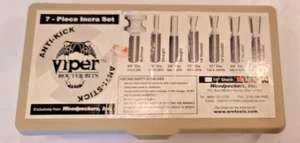 Woodpeckers 7pc. Dovetail Router Bit Set for INCRA with Case - 1/2" Shank - Picture 1 of 6