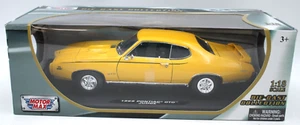 2013 MOTORMAX 1969 Pontiac GTO Judge Yellow  1/18 Die Cast Car Sealed New In Box - Picture 1 of 6