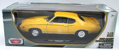 2013 MOTORMAX 1969 Pontiac GTO Judge Yellow  1/18 Die Cast Car Sealed New In Box - Image 1 of 4