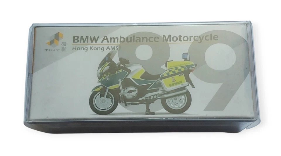 Tiny City 89 Hong Kong BMW HKAMS Ambulance Motorcycle 1:43 - Image 1 of 1