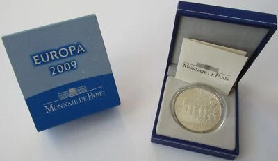 Francia 10 Euros 2009 Europa 20 Años Caída del Muro de Berlín Plata Foto 1 de 3