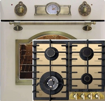 Kaiser Gas Herdset Autark Einbau Elektro Backofen EH 6355+ Gas Kochfeld KCG 6355 - Bild 1 von 4