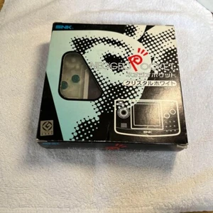 SNK Neo Geo Pocket Crystal White Console With Box & Manual New Unused Japan - Picture 1 of 12