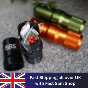 Aluminum EDC Survival Pill Match Case Box Container Keychain Set Outdoor Hunting - Picture 1 of 10