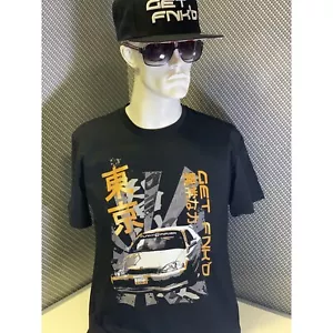 GET FNKD JDM LEGENDS EK9 CIVIC TYP R T-SHIRT - SCHWARZ - HONDA VTEC B16B MODE - Bild 1 von 4